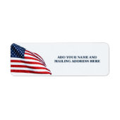 Amerikaanse vlag 2412 etiket (Voorkant)