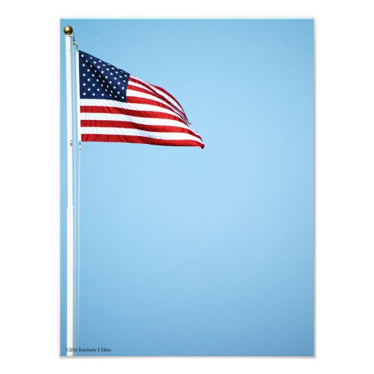 Amerikaanse vlag 2412 foto afdruk (Voorkant)