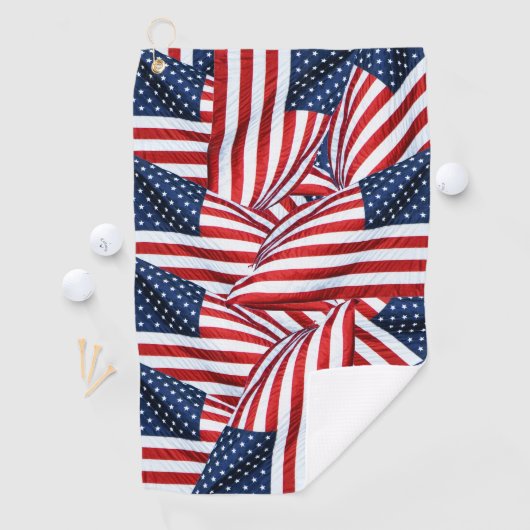 Amerikaanse vlag 2412 golfhanddoek (Insitu)