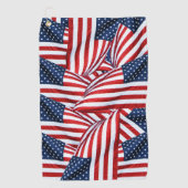 Amerikaanse vlag 2412 golfhanddoek (Voorkant)