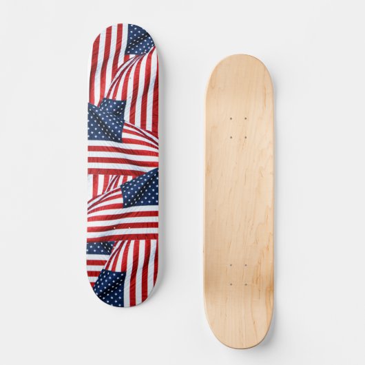 Amerikaanse vlag 2412 persoonlijk skateboard (Voorkant)