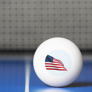 Amerikaanse vlag 2412 pingpongbal