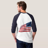 Amerikaanse vlag 2412 t-shirt (Achterkant volledig)