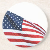 Amerikaanse vlag 2412 zandsteen onderzetter (Voorkant)