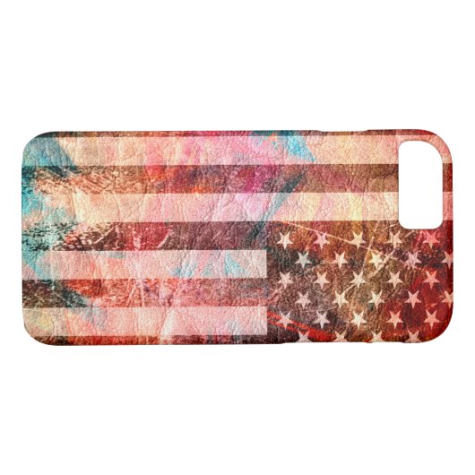 Amerikaanse vlag 2 Case-Mate iPhone case (Achterkant (Horizontaal))