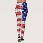 Amerikaanse vlag #2 leggings (Achterkant)