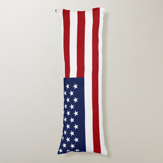 Amerikaanse vlag 2 lichaamskussen (Voorkant Verticaal)