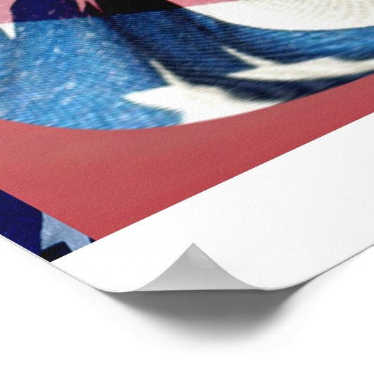 Amerikaanse vlag #2 poster (Hoek)