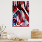 Amerikaanse vlag #2 poster (Keuken)