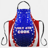 Amerikaanse vlag 2 sterren en strepen aangepaste t schort (Voorkant)