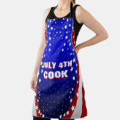 Amerikaanse vlag 2 sterren en strepen aangepaste t schort (Insitu)