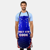 Amerikaanse vlag 2 sterren en strepen aangepaste t schort (Gedragen)