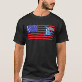 Amerikaanse vlag 2 t-shirt (Voorkant)