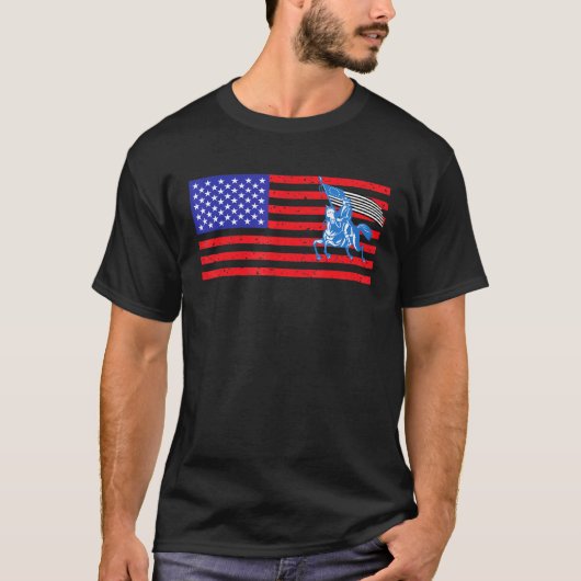 Amerikaanse vlag 2 t-shirt (Voorkant)