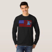 Amerikaanse vlag 2 t-shirt (Voorkant volledig)