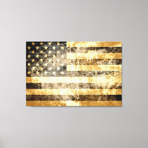Amerikaanse vlag 3 canvas afdruk