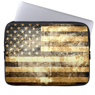 Amerikaanse vlag 3 laptop sleeve