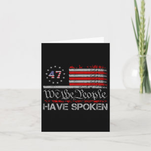 Amerikaanse vlag 47 Wij het volk hebben gesproken  Kaart