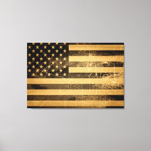 Amerikaanse vlag 4 canvas afdruk (Voorkant)