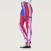 Amerikaanse vlag 4 de dag van de viering van juli leggings (Links)