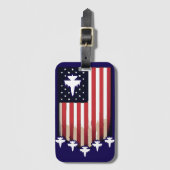 Amerikaanse vlag 4 juli-65079 bagagelabel (Voorkant (verticaal))