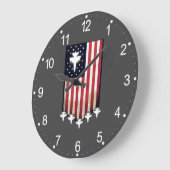 Amerikaanse vlag 4 juli-65079 grote klok (Hoek)