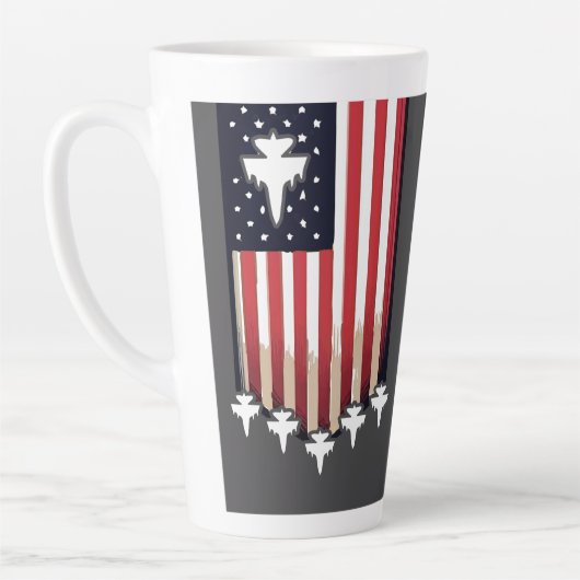 Amerikaanse Vlag 4 juli-65079 Latte Mok (Links)