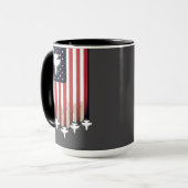 Amerikaanse vlag 4 juli-65079 mok (Voorkant links)