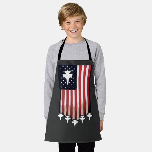 Amerikaanse vlag 4 juli-65079 schort (Gedragen)