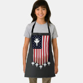 Amerikaanse vlag 4 juli-65079 schort (Insitu)