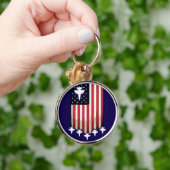 Amerikaanse Vlag 4 juli-65079 Sleutelhanger (Hand)