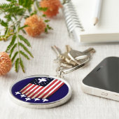 Amerikaanse Vlag 4 juli-65079 Sleutelhanger (Zijkant)