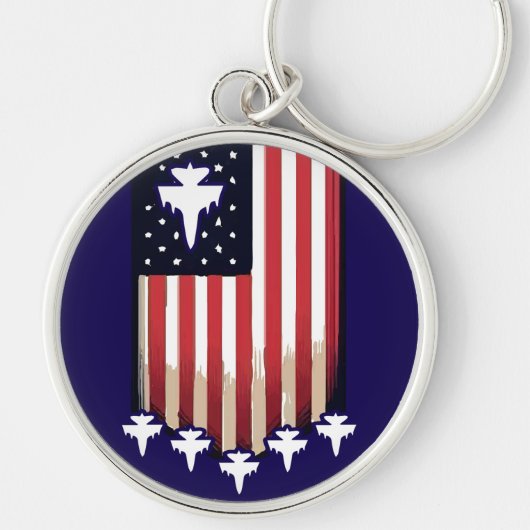 Amerikaanse Vlag 4 juli-65079 Sleutelhanger (Voorkant)