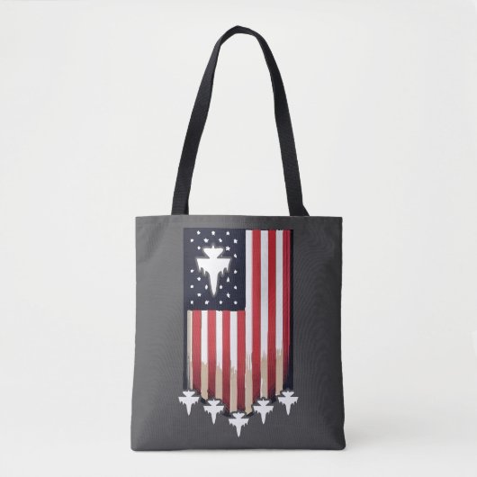 Amerikaanse Vlag 4 juli-65079 Tote Bag (Voorkant)