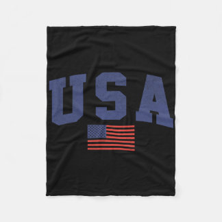 Amerikaanse vlag 4 juli Americana Bold Blue Fleece Deken