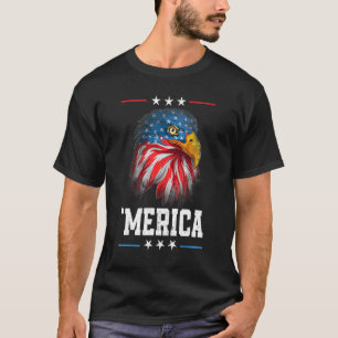 Amerikaanse vlag 4 juli 'Amerika Kale Adelaar USA  T-shirt