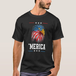 Amerikaanse vlag 4 juli 'Amerika Kale Adelaar USA T-shirt