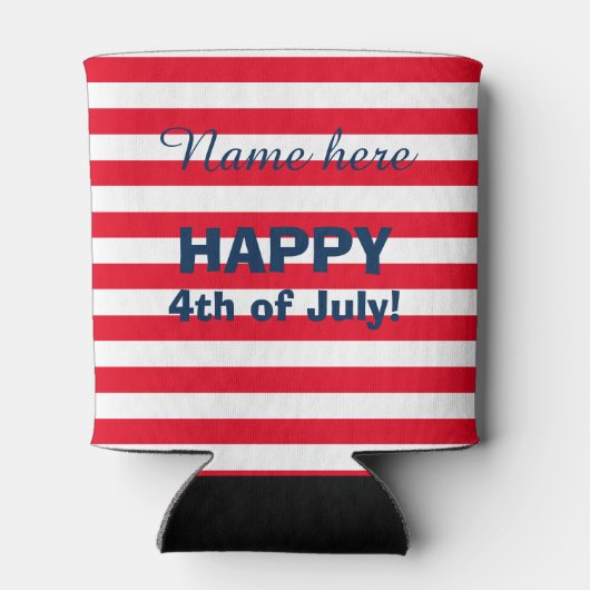 Amerikaanse vlag 4 juli BBQ feest koelboxxen Blikjeskoeler (Achterkant)