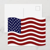 Amerikaanse Vlag 4 juli Briefkaart (Voorkant / Achterkant)