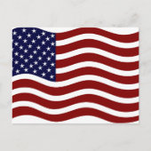 Amerikaanse Vlag 4 juli Briefkaart (Voorkant)