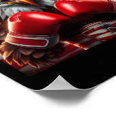 Amerikaanse vlag 4 juli Eagle Independence Day Poster (Hoek)