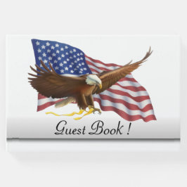 Amerikaanse vlag 4 juli gastenboek