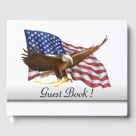 Amerikaanse vlag 4 juli gastenboek
