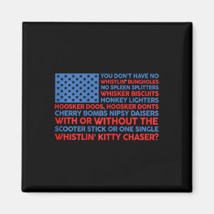Amerikaanse vlag 4 juli Je hebt geen fluitende B Magneet