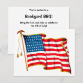 Amerikaanse vlag, 4 juli Kaart (Voorkant / Achterkant)
