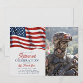 Amerikaanse vlag 4 juli Leger Foto Pensioen Kaart (Voorkant / Achterkant)