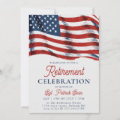Amerikaanse vlag 4 juli Legerpensioen Kaart (Voorkant)