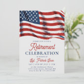 Amerikaanse vlag 4 juli Legerpensioen Kaart (Staand voorkant)