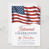 Amerikaanse vlag 4 juli Legerpensioen Kaart (Voorkant)