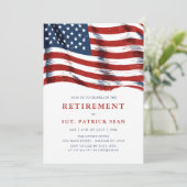 Amerikaanse vlag 4 juli Legerpensioen Kaart (Staand voorkant)